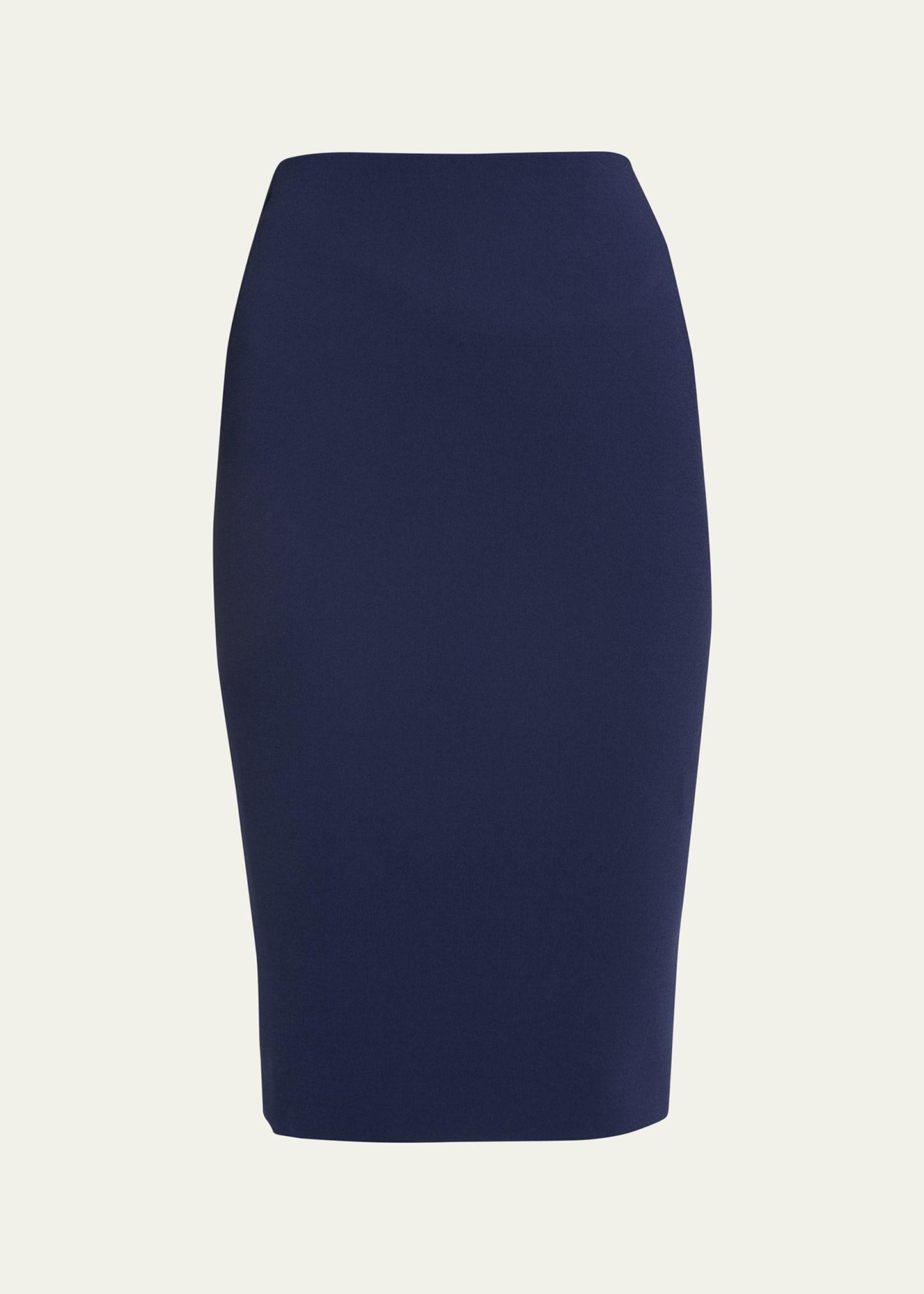 matte crepe pencil skirt
