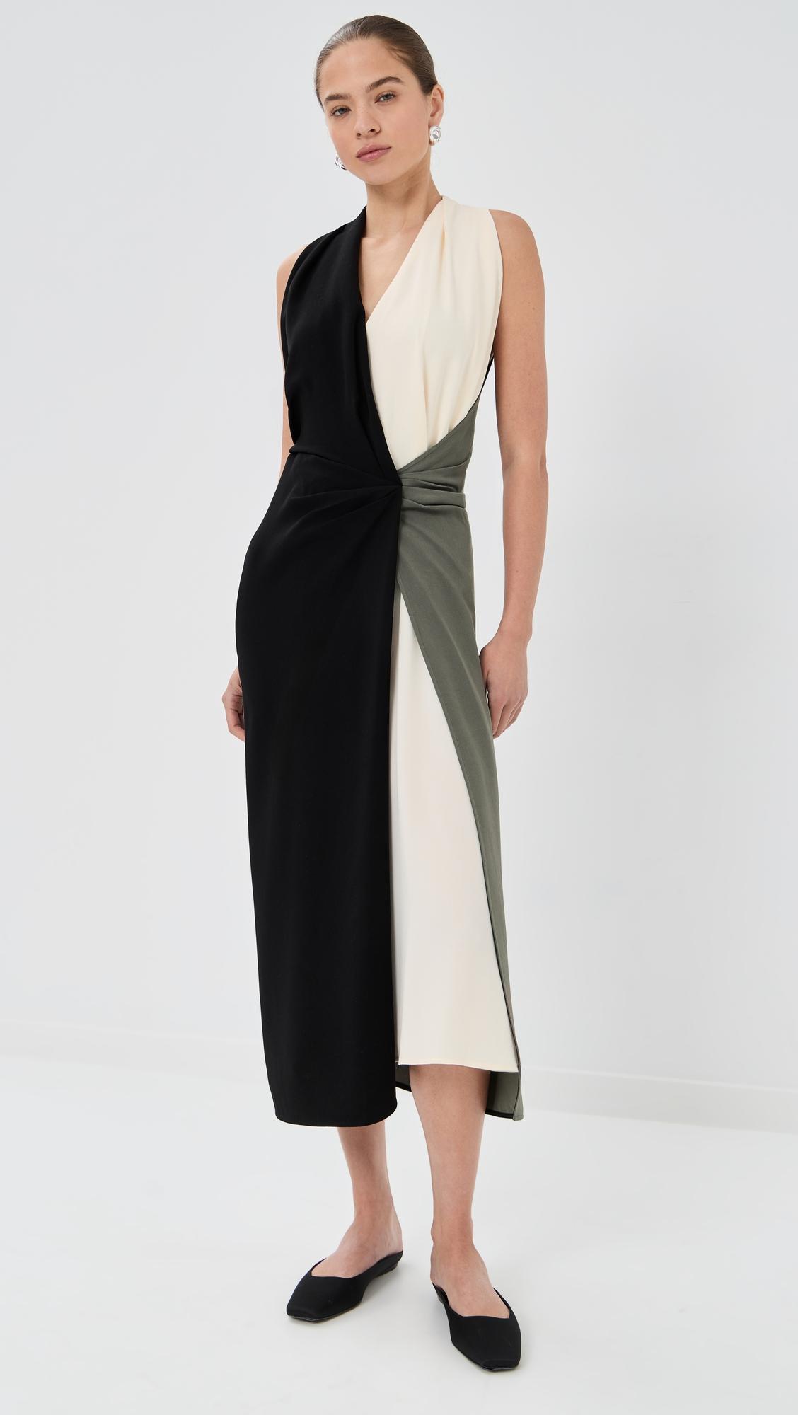 matte double crepe elsa dress