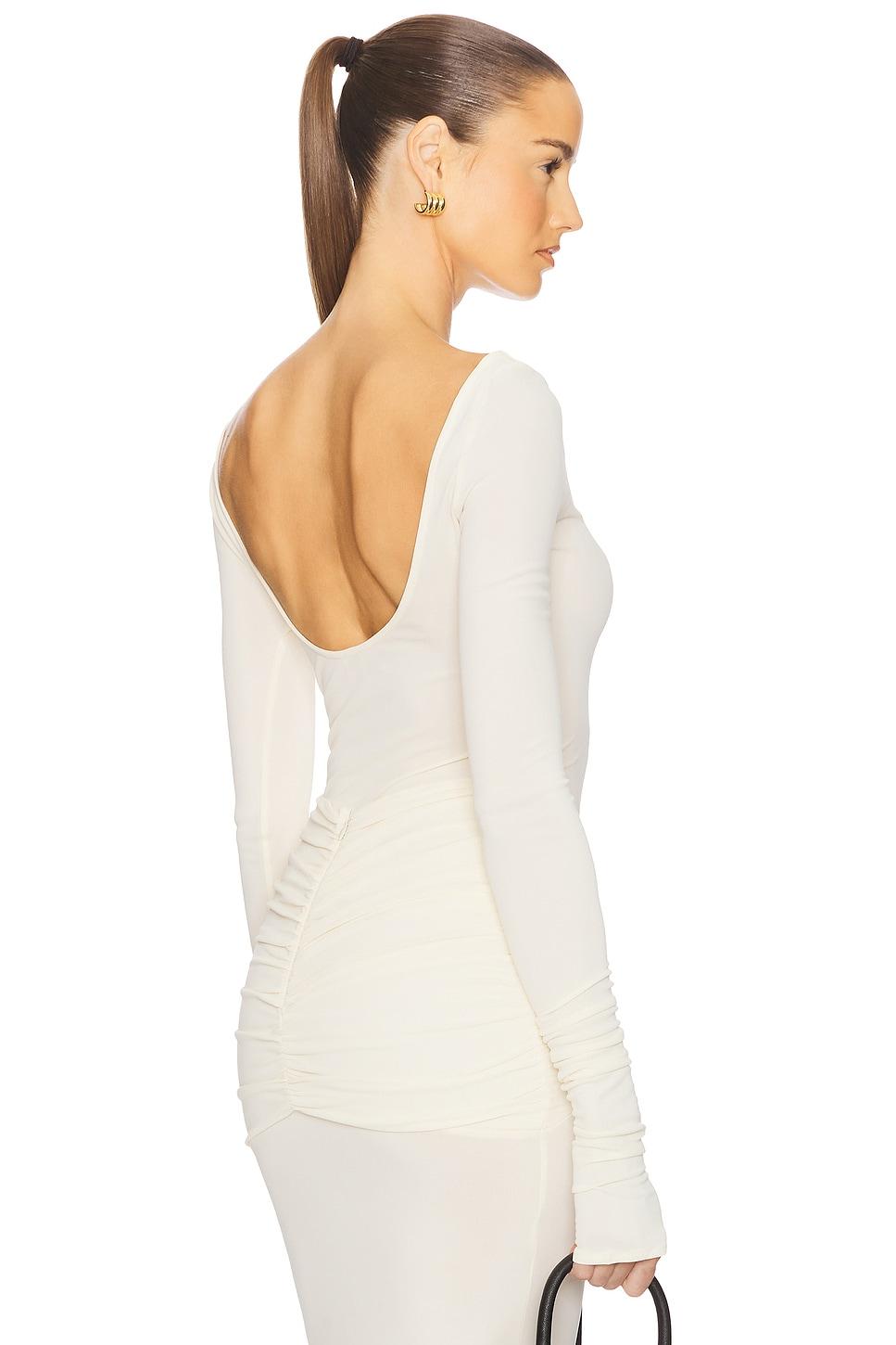 matte jersey long sleeve top