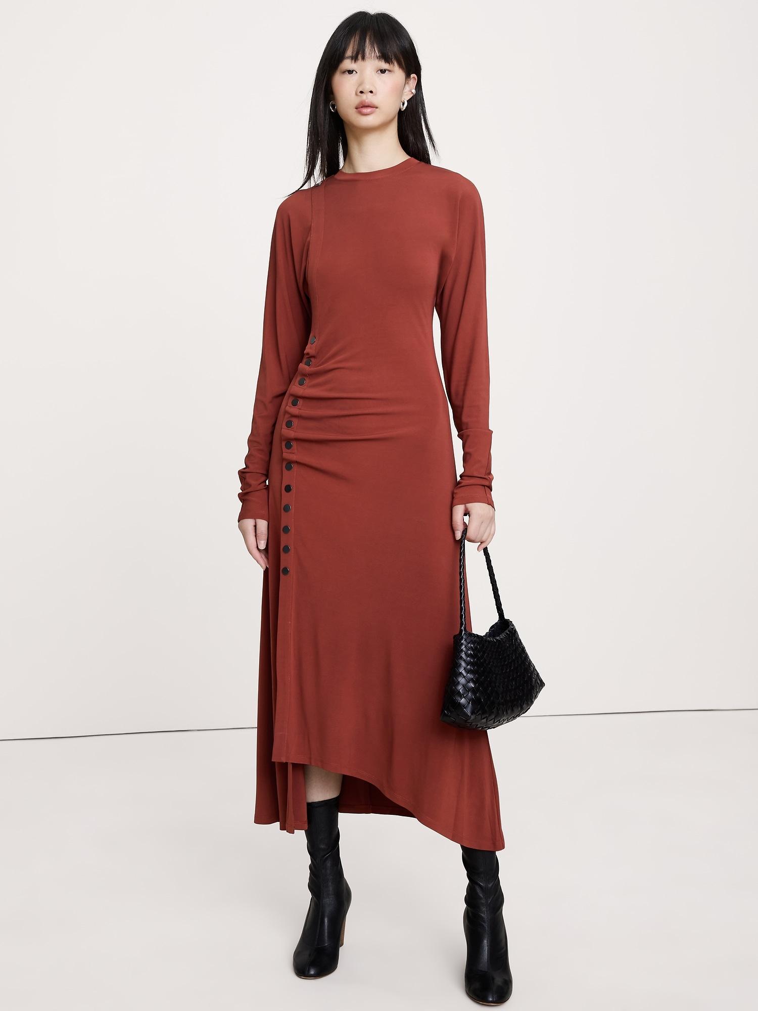 matte jersey midi dress