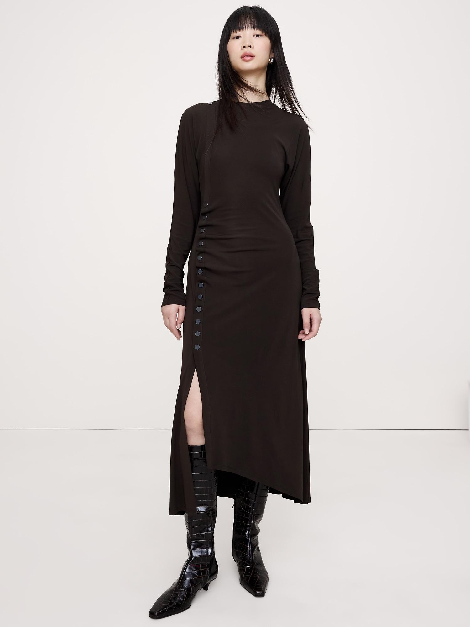 matte jersey midi dress