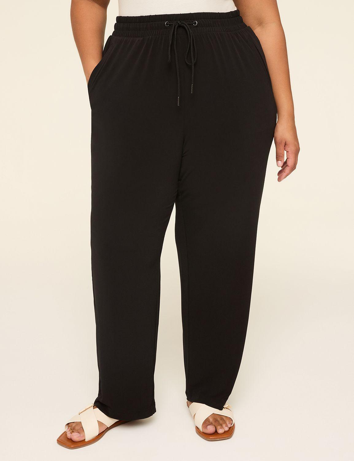 matte jersey pull-on ankle pant