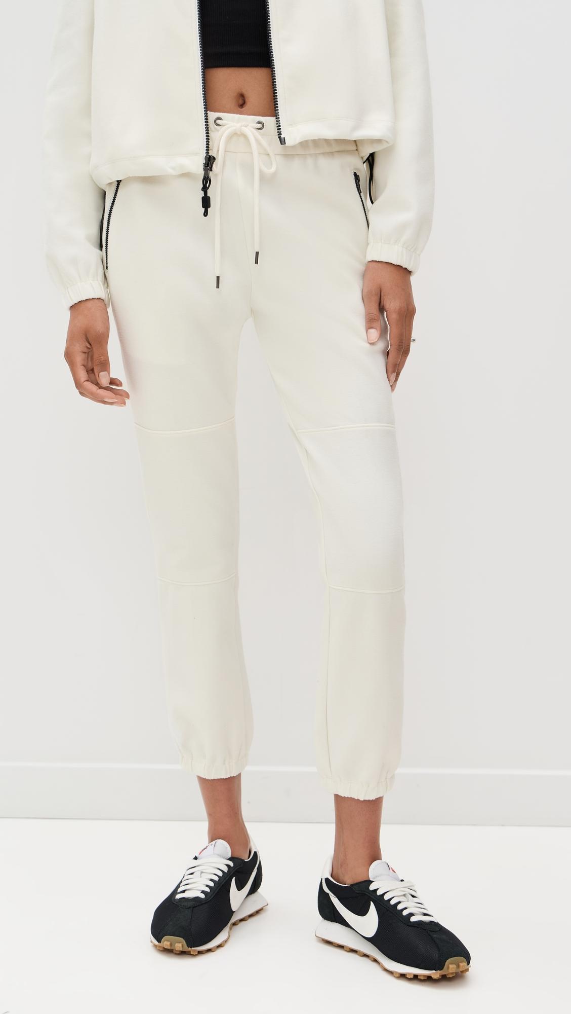 matte scuba track pants