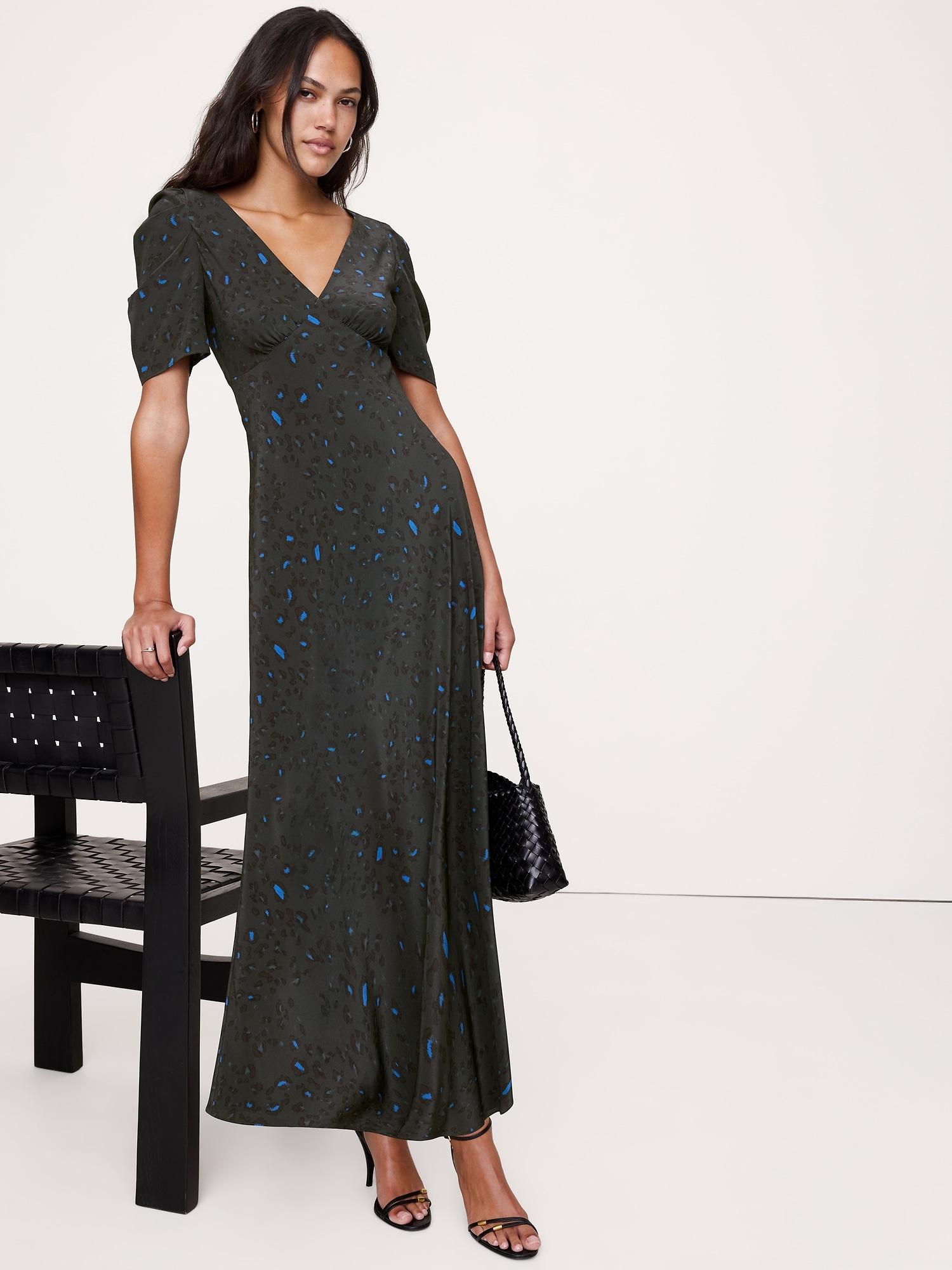 matte silk maxi dress