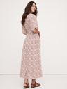 matte silk tie-front shirt dress