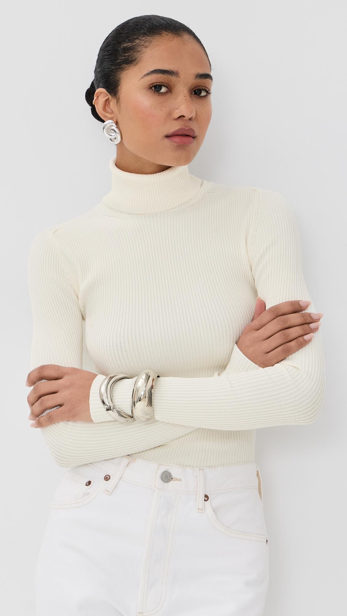 matte turtleneck top