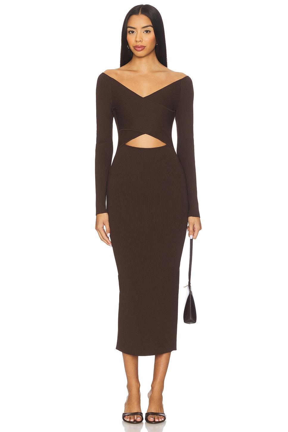 matte viscose cross front dress