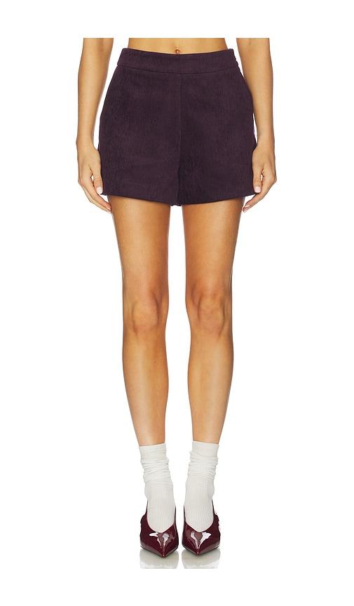 maude club bianca short in purple.