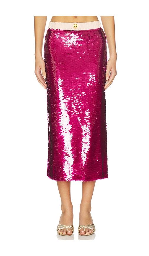 maude club clara skirt in fuchsia.