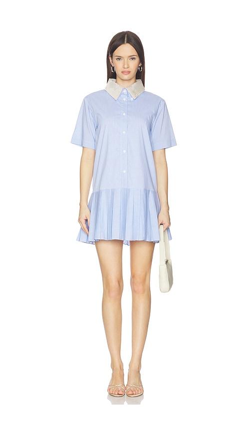 maude club dalton dress in blue.