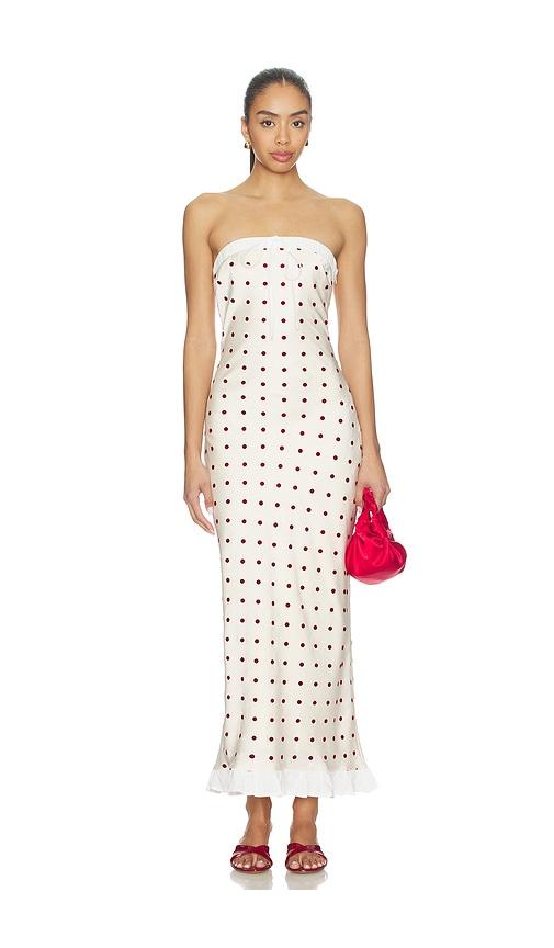 maude club donni dress in ivory.