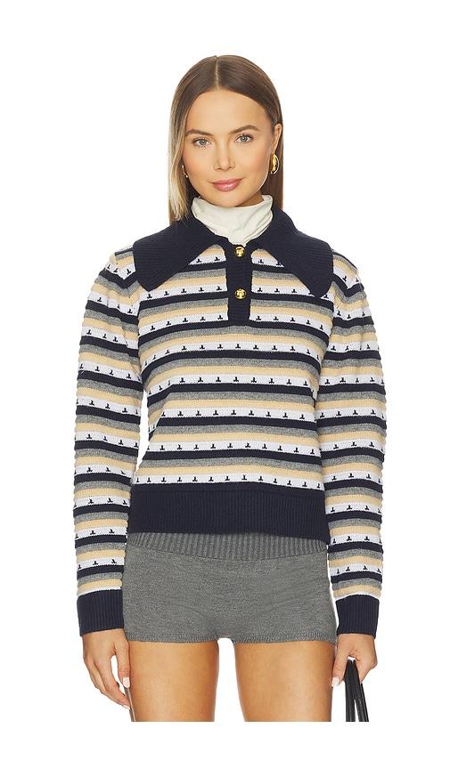 maude club jones sweater in navy.