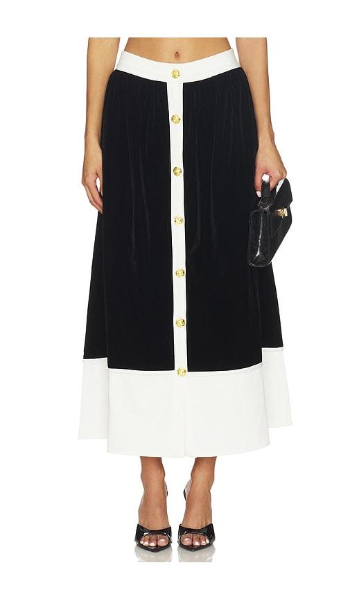 maude club mallory skirt in black,white.