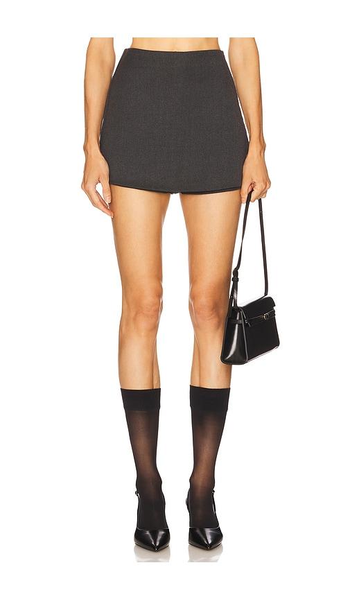 maude club walker skort in charcoal.
