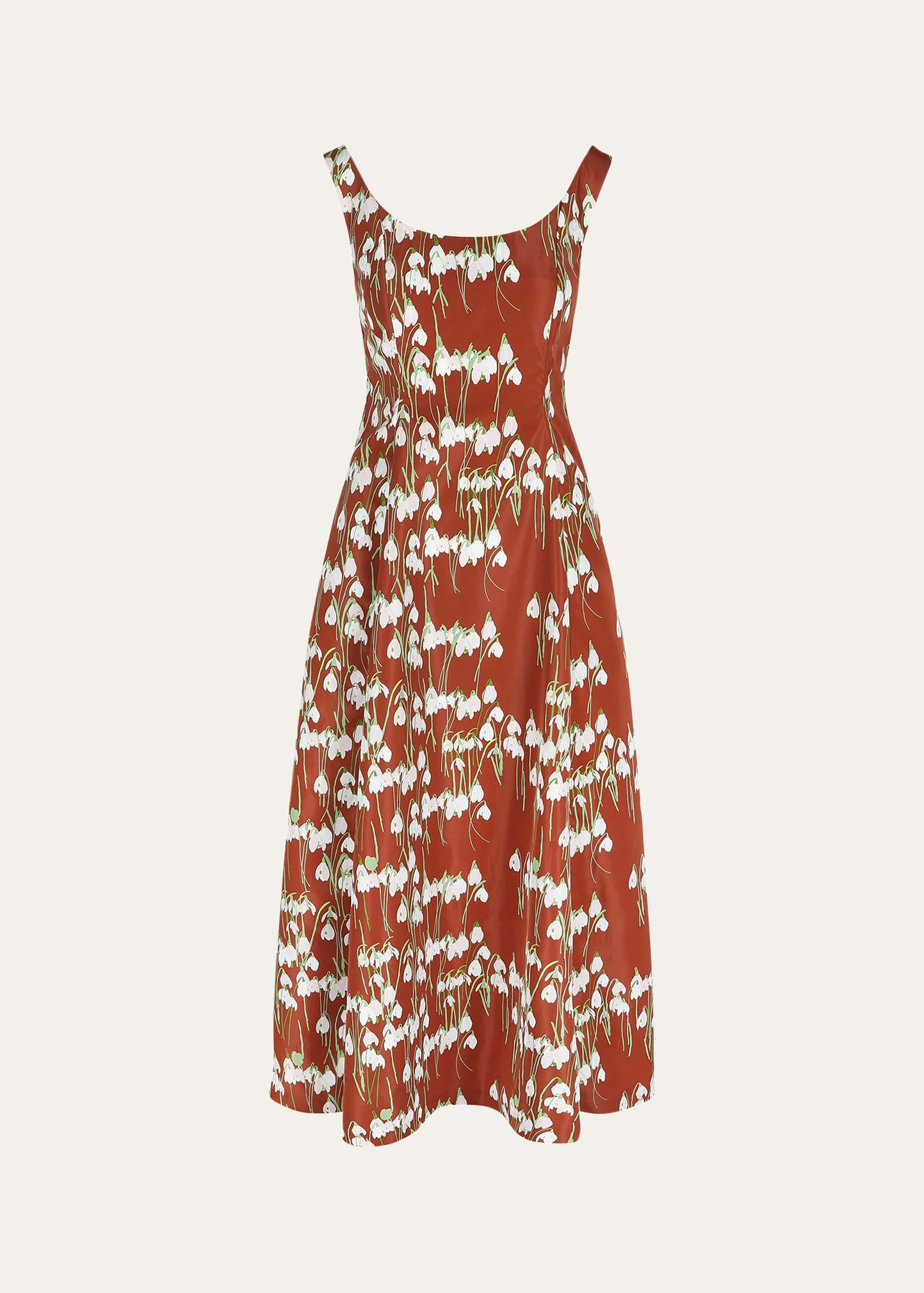 maudette long floral dress