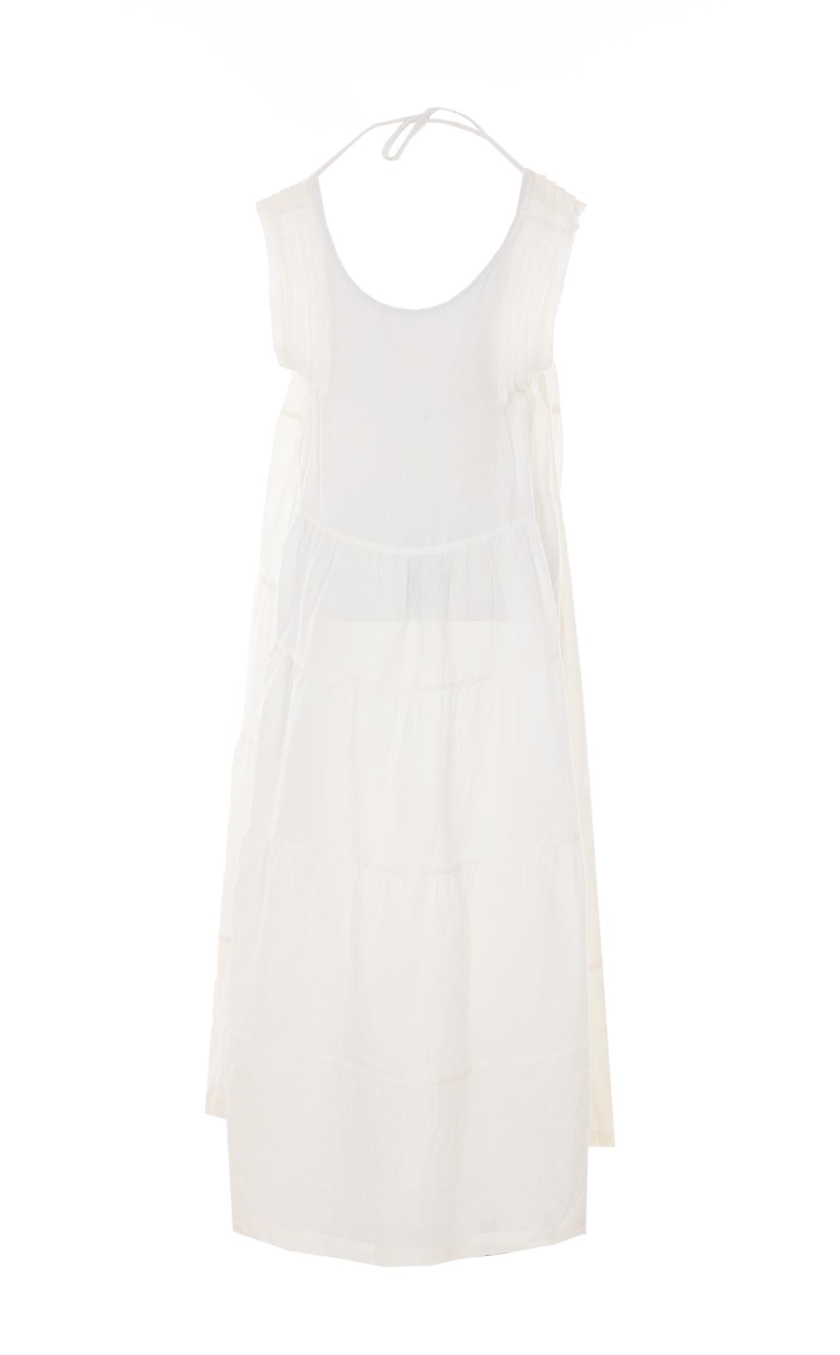 maurizio dresses white linen - women