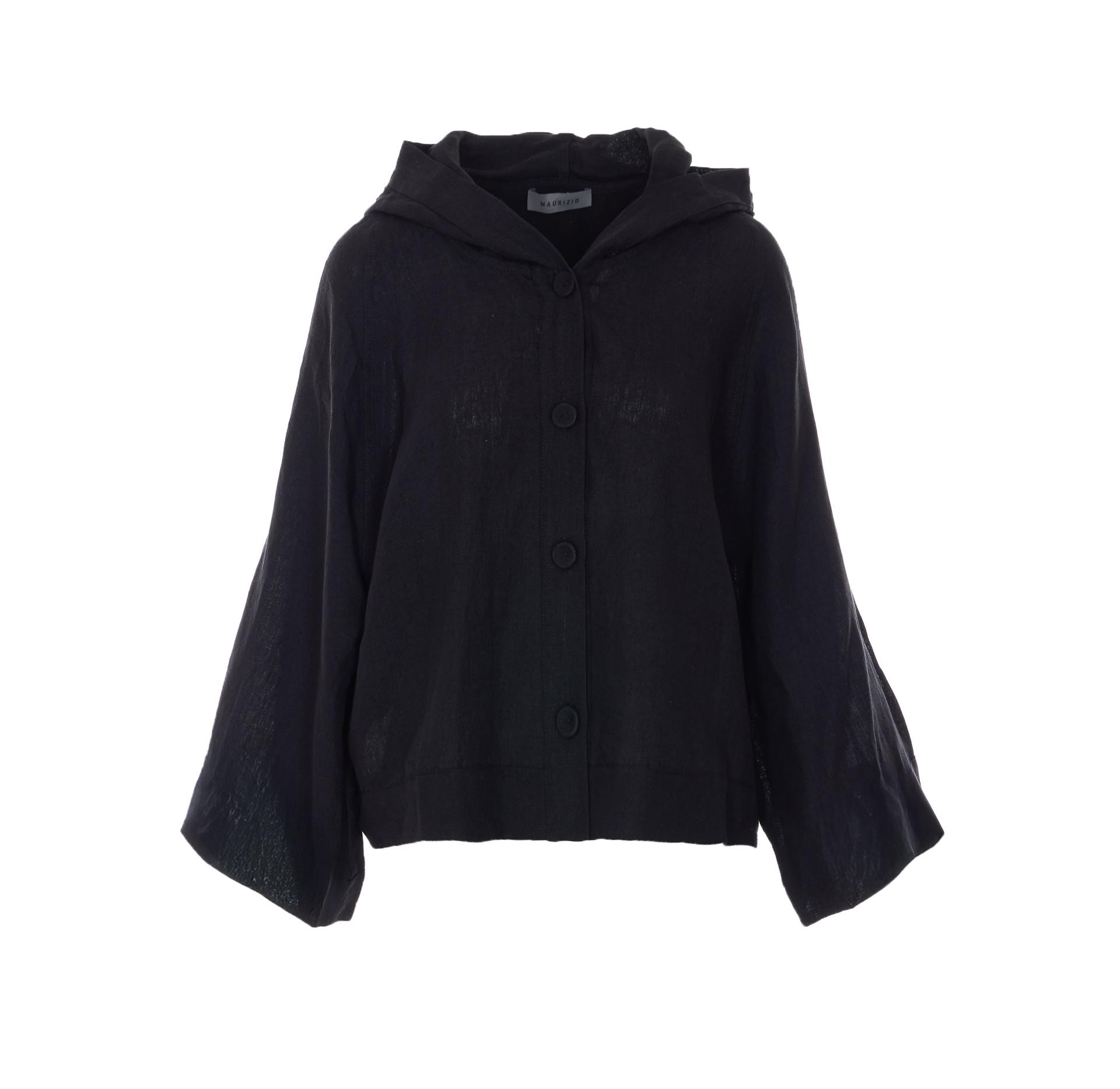 maurizio jackets black linen - women