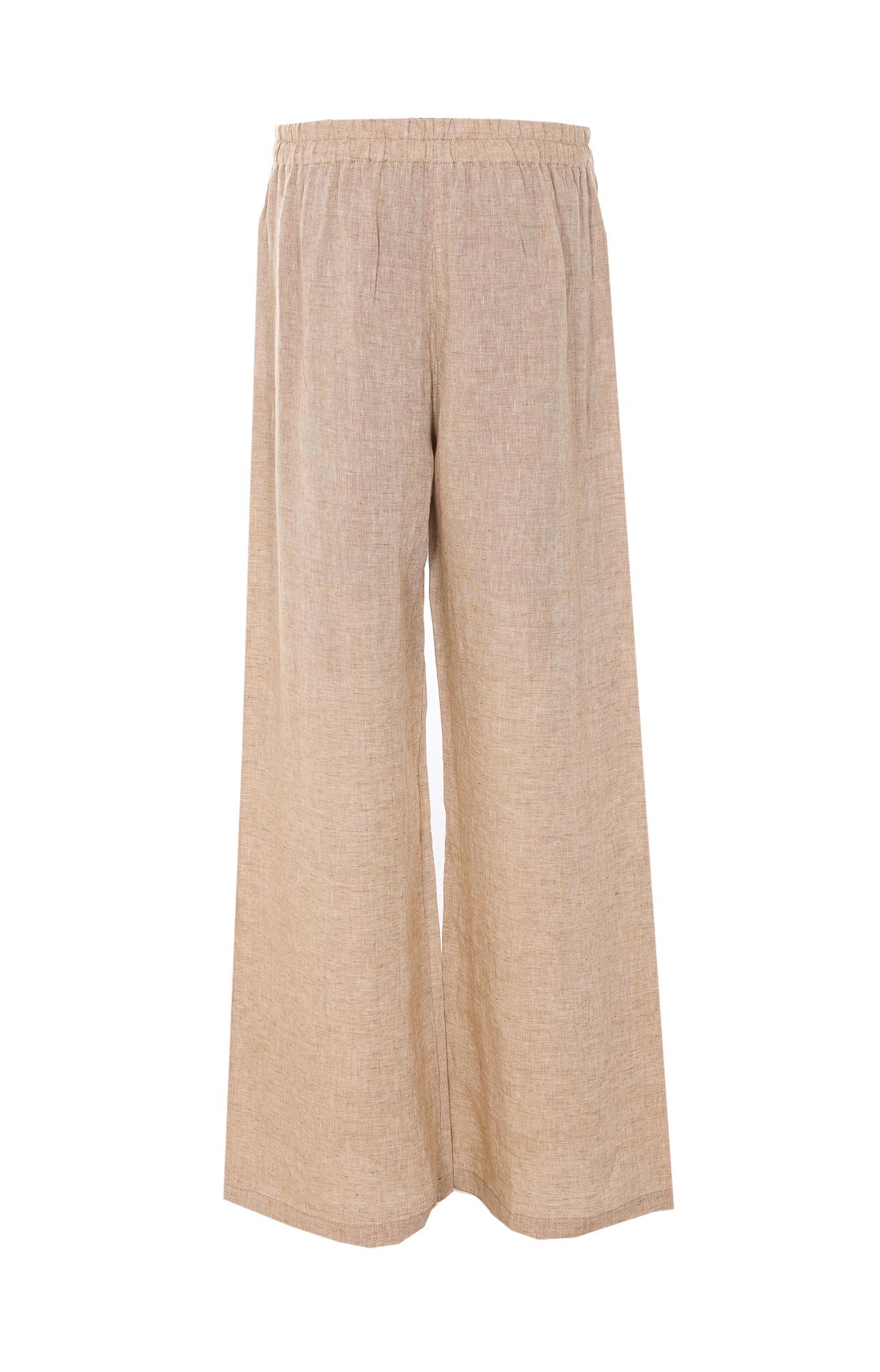 maurizio trousers beige linen - women