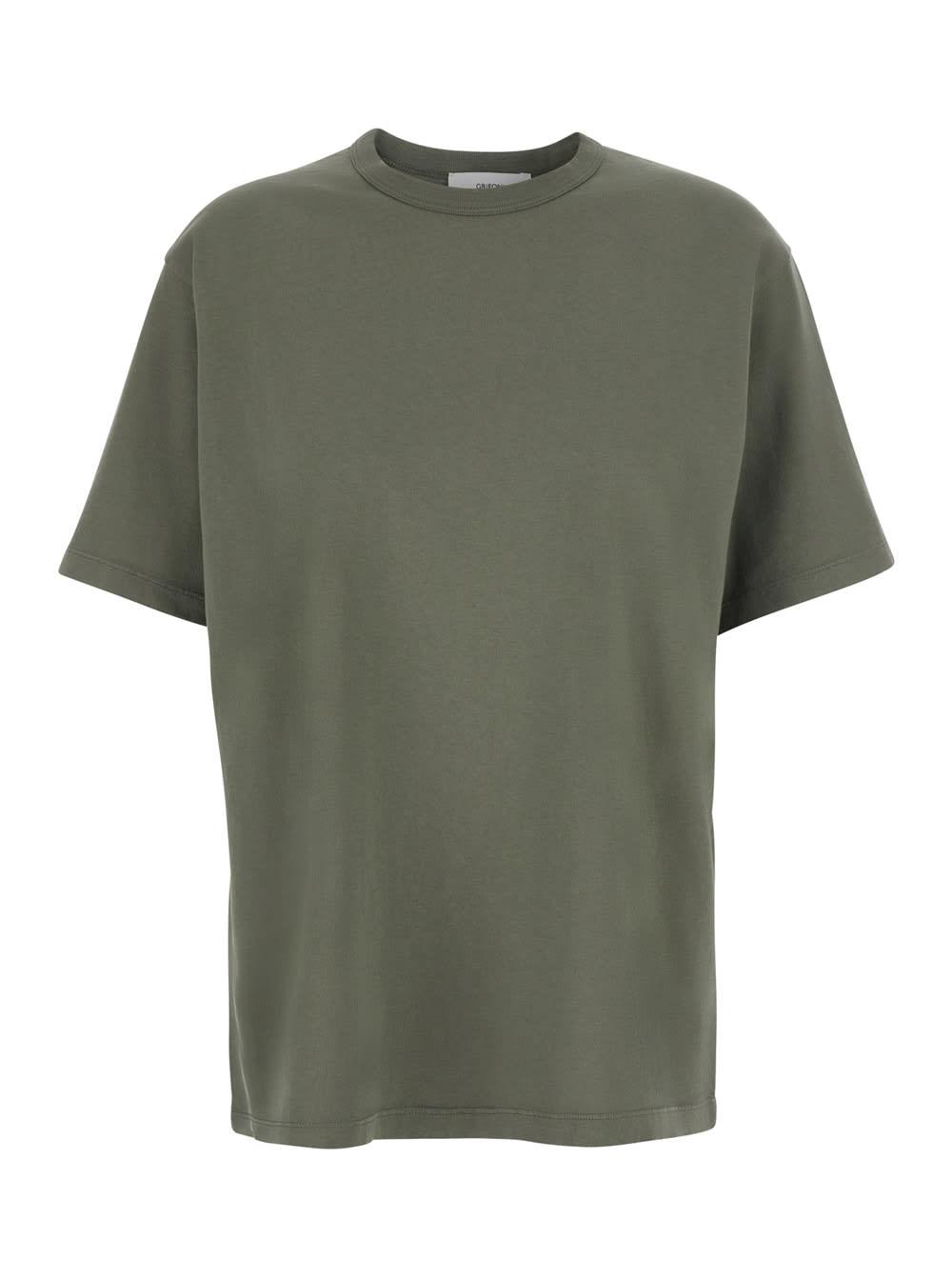 mauro grifoni green t-shirt with round neck