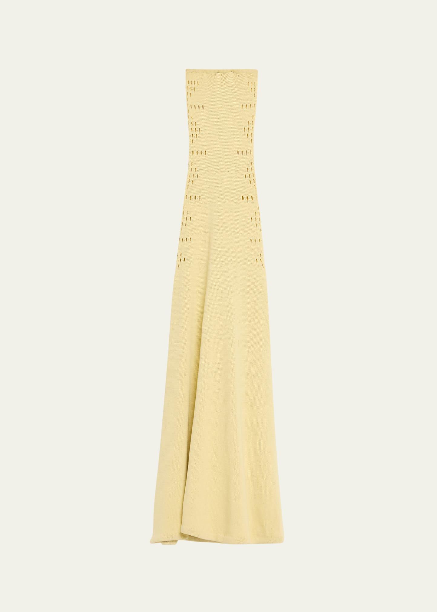mavis cutout strapless knit maxi dress