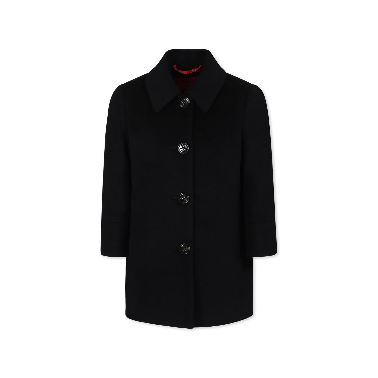 max & co. black coat for girl