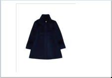 max & co. blue coat for girl