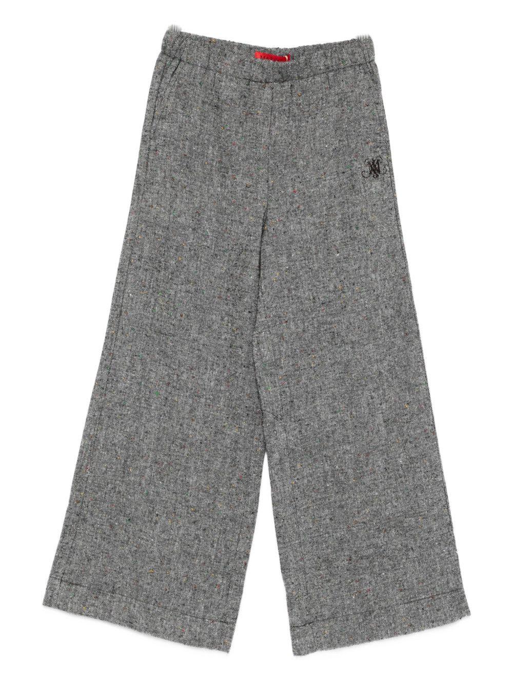max & co. max & amp;co. kids logo-embroidered trousers