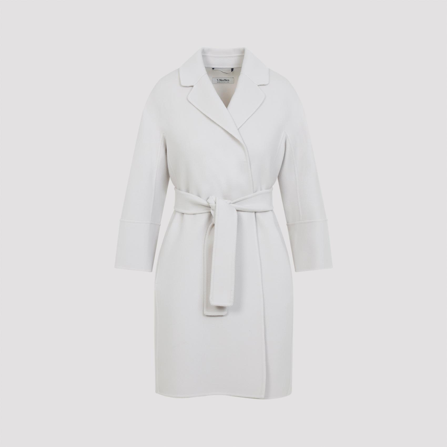 max mara`s arona coat nude & neutrals virgin wool - women