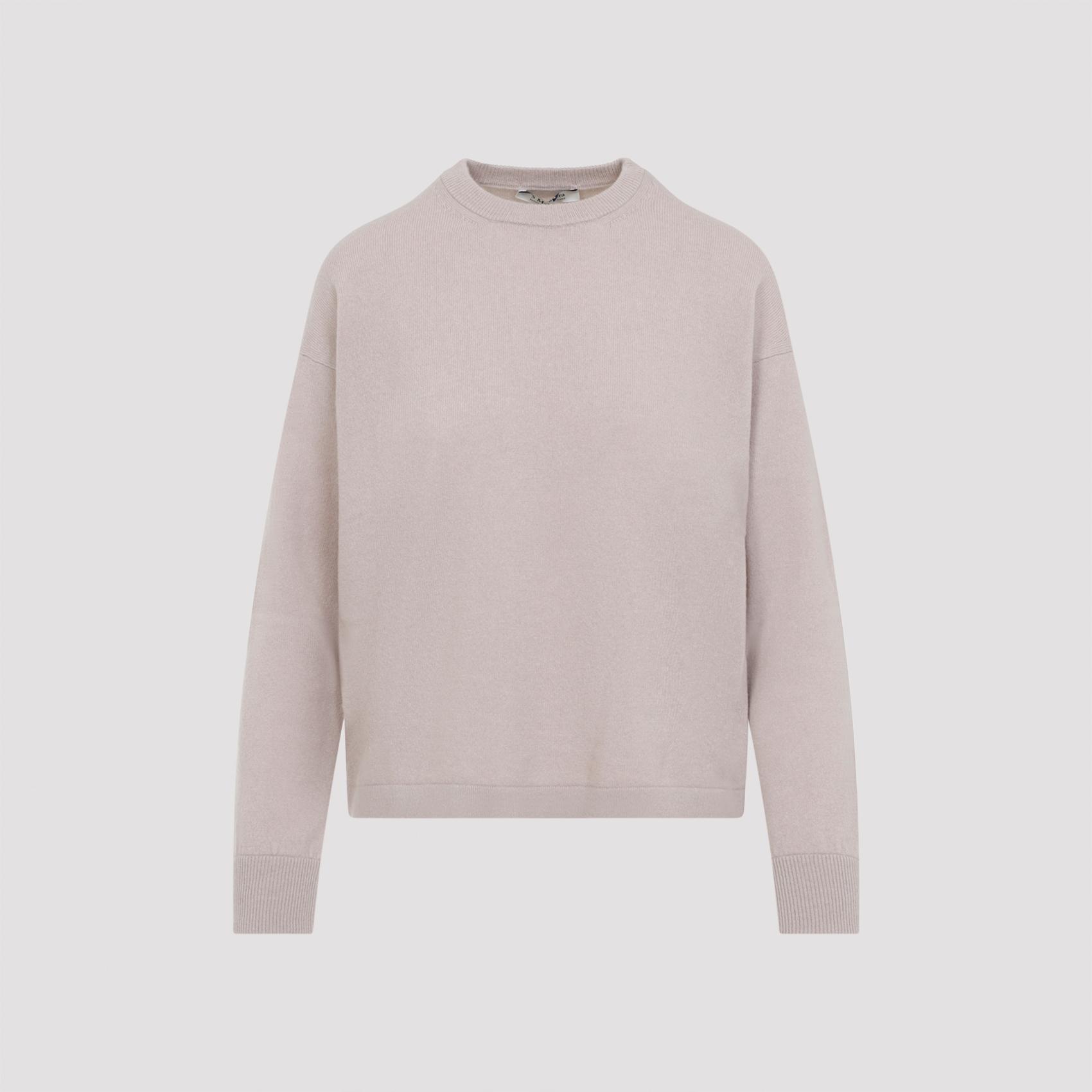 max mara`s nebbie pullover nude & neutrals virgin wool cashmere sweater - women
