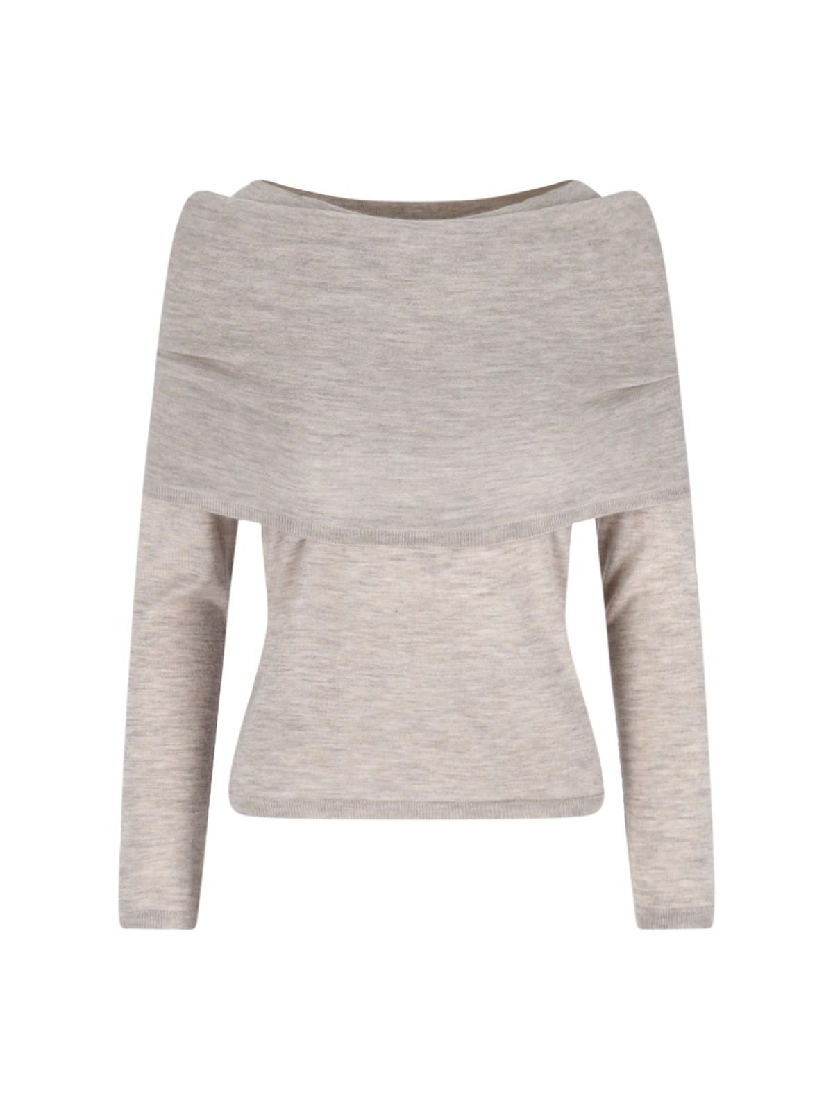 max mara 'faretra' off-shoulder sweater