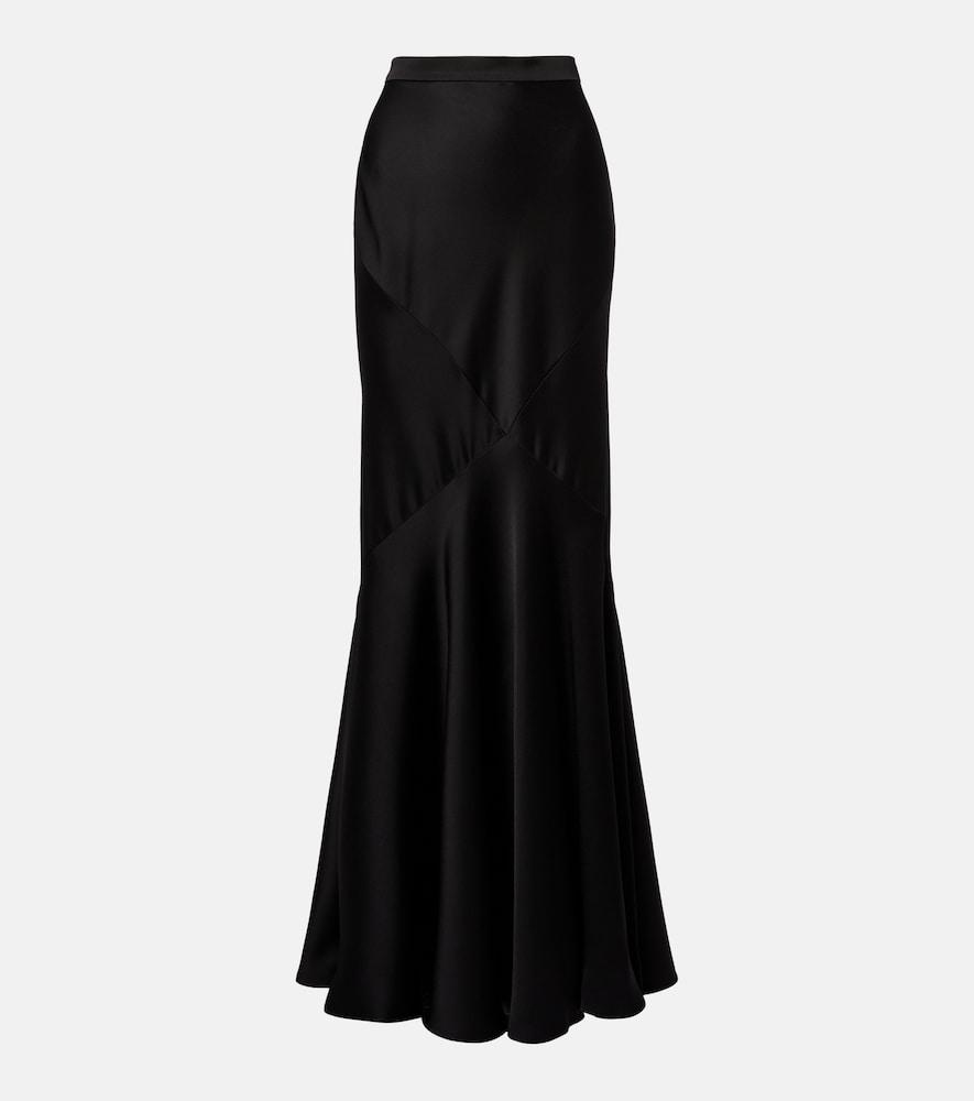 max mara acerbo satin maxi skirt
