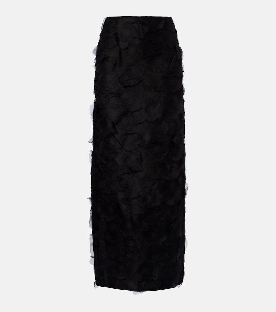 max mara adepto silk maxi skirt