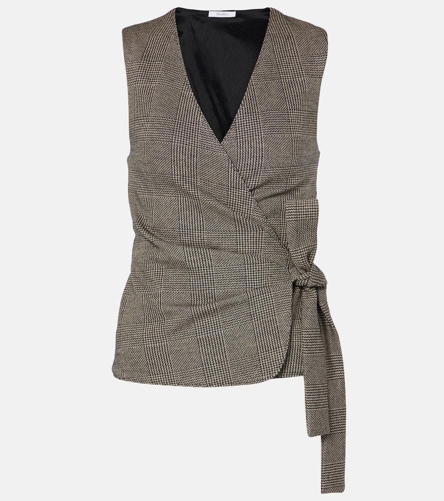 max mara adige houndstooth wool