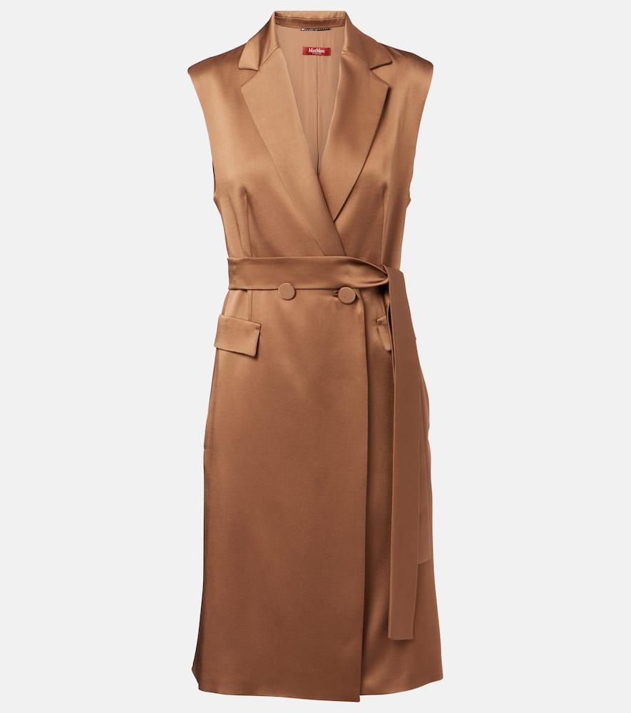 max mara afgano belted satin jacket