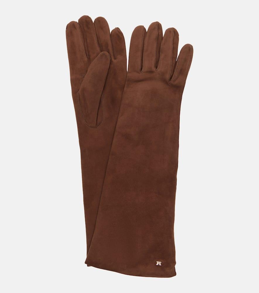 max mara afide suede gloves