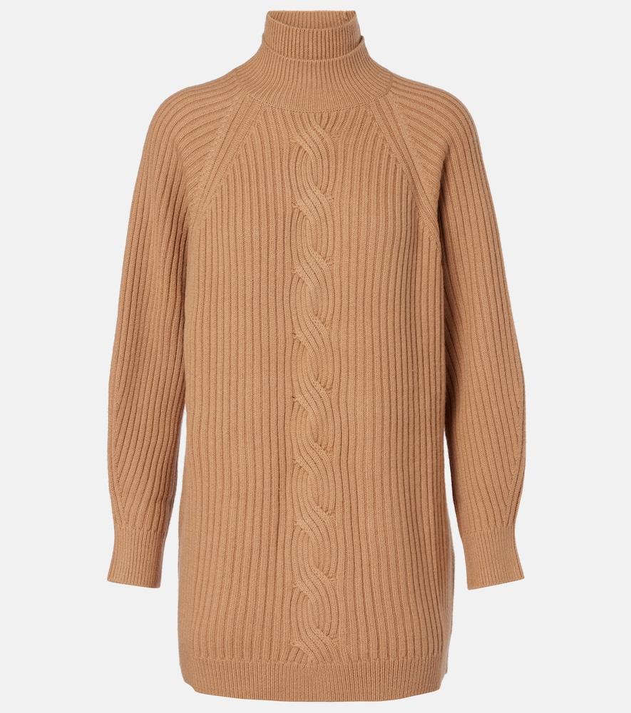 max mara alcazar wool and cashmere turtleneck sweater