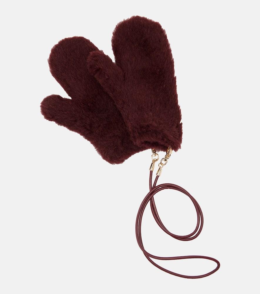 max mara alpaca, wool, and silk mittens