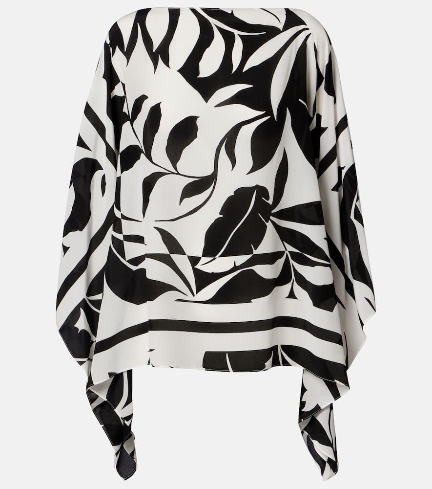 max mara ambuto printed silk blouse