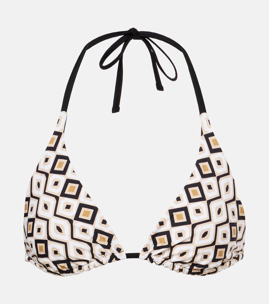max mara amedea printed bikini top