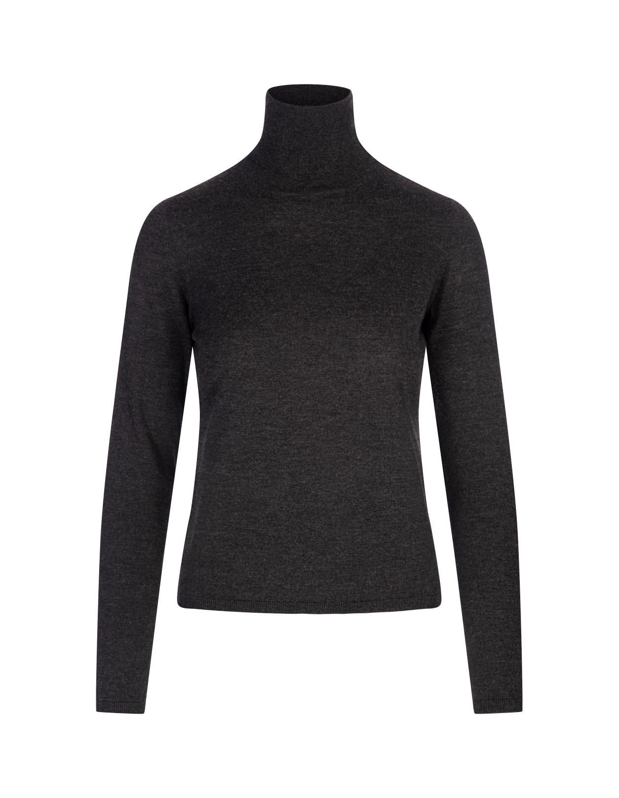 max mara anthracite adda turtleneck sweater