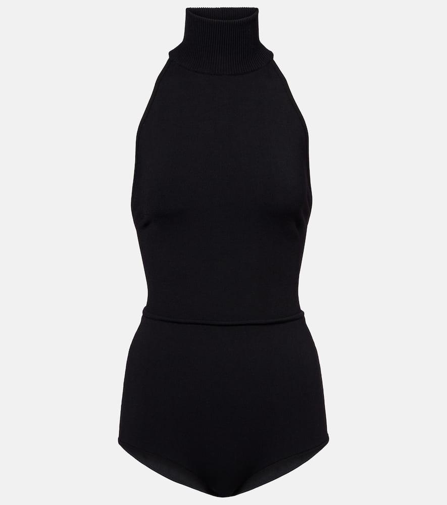 max mara apogeo knitted turtleneck bodysuit