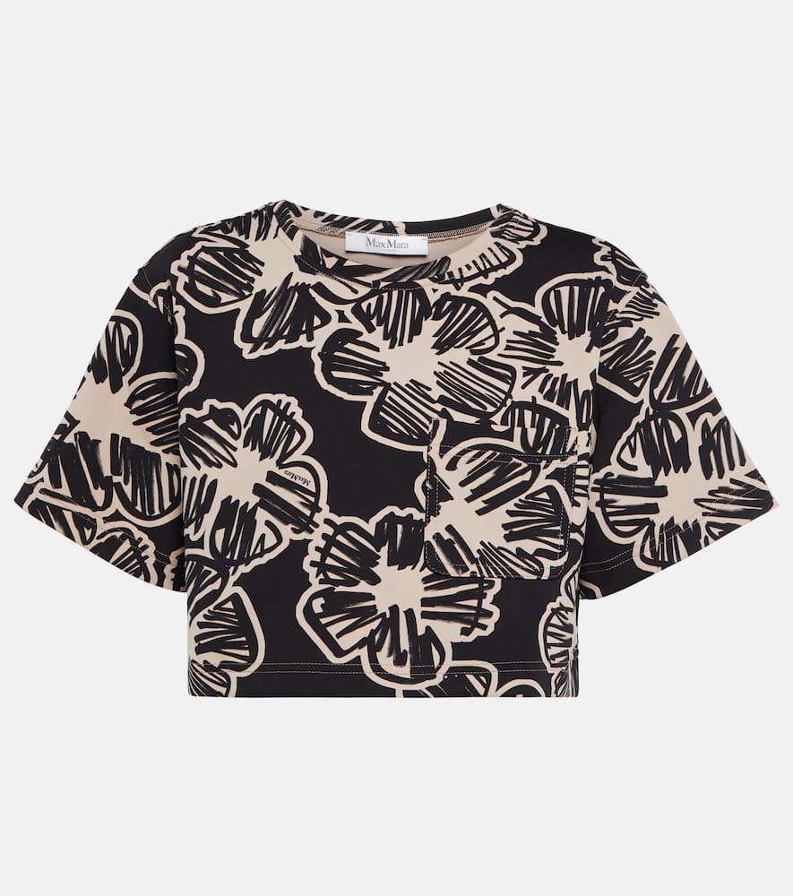 max mara apotema floral crop top