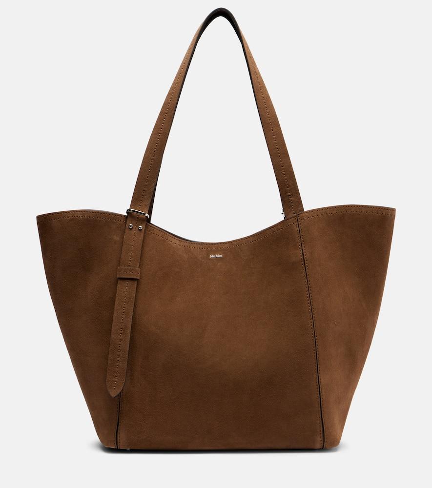max mara archetipo large suede tote bag