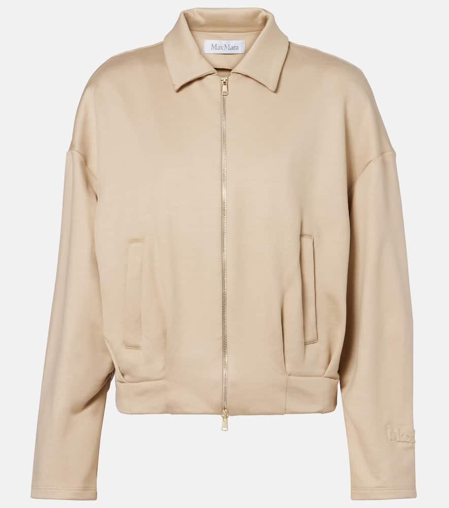 max mara argenta silk and cotton blouson