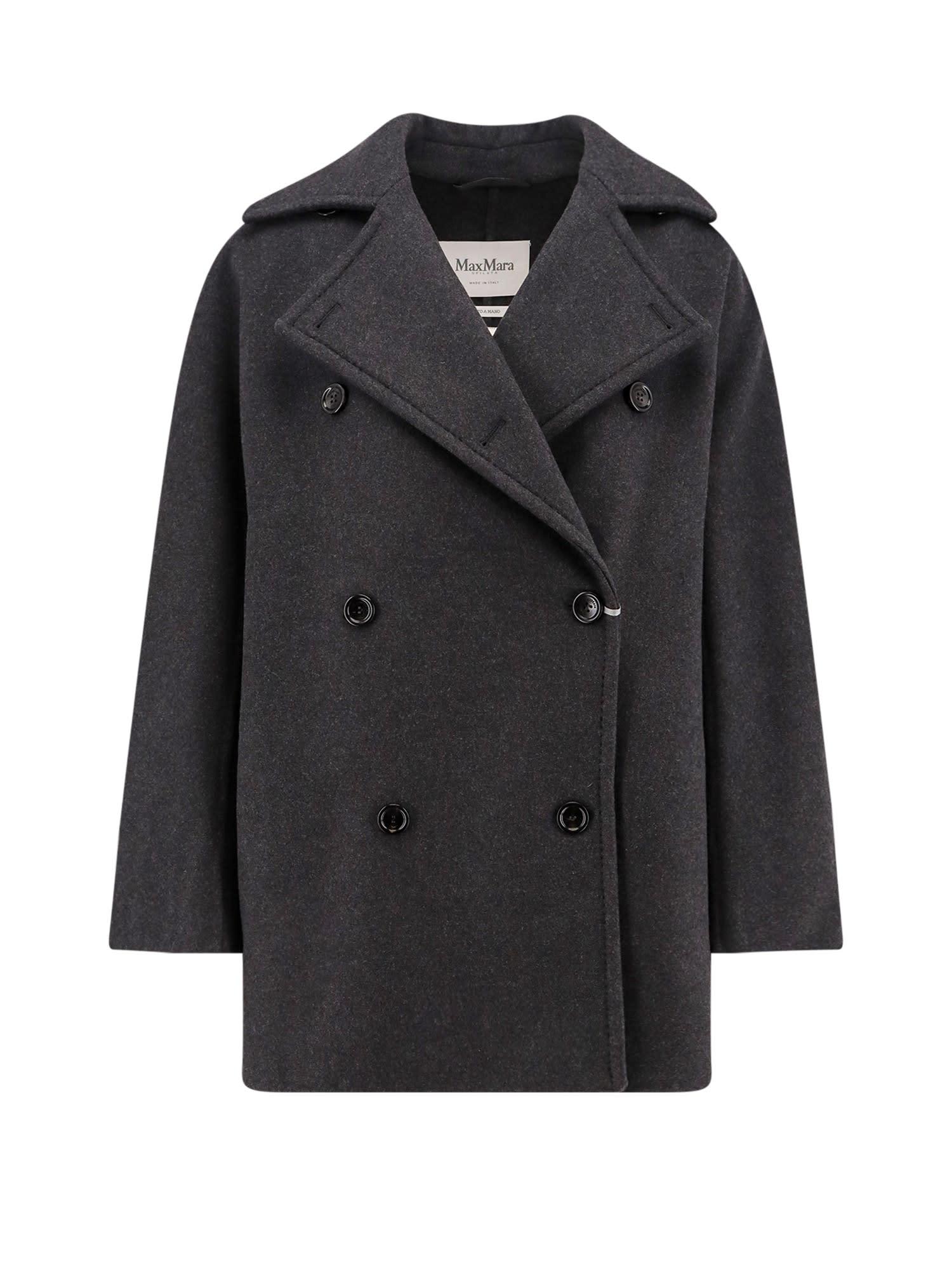 max mara asturie1234 grey cashmere blend coat