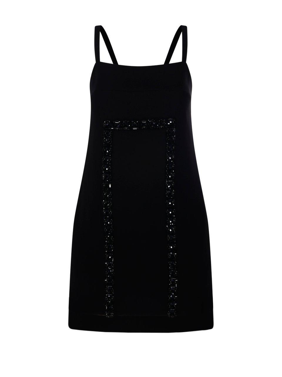 max mara aversa 1234 dress in black cady