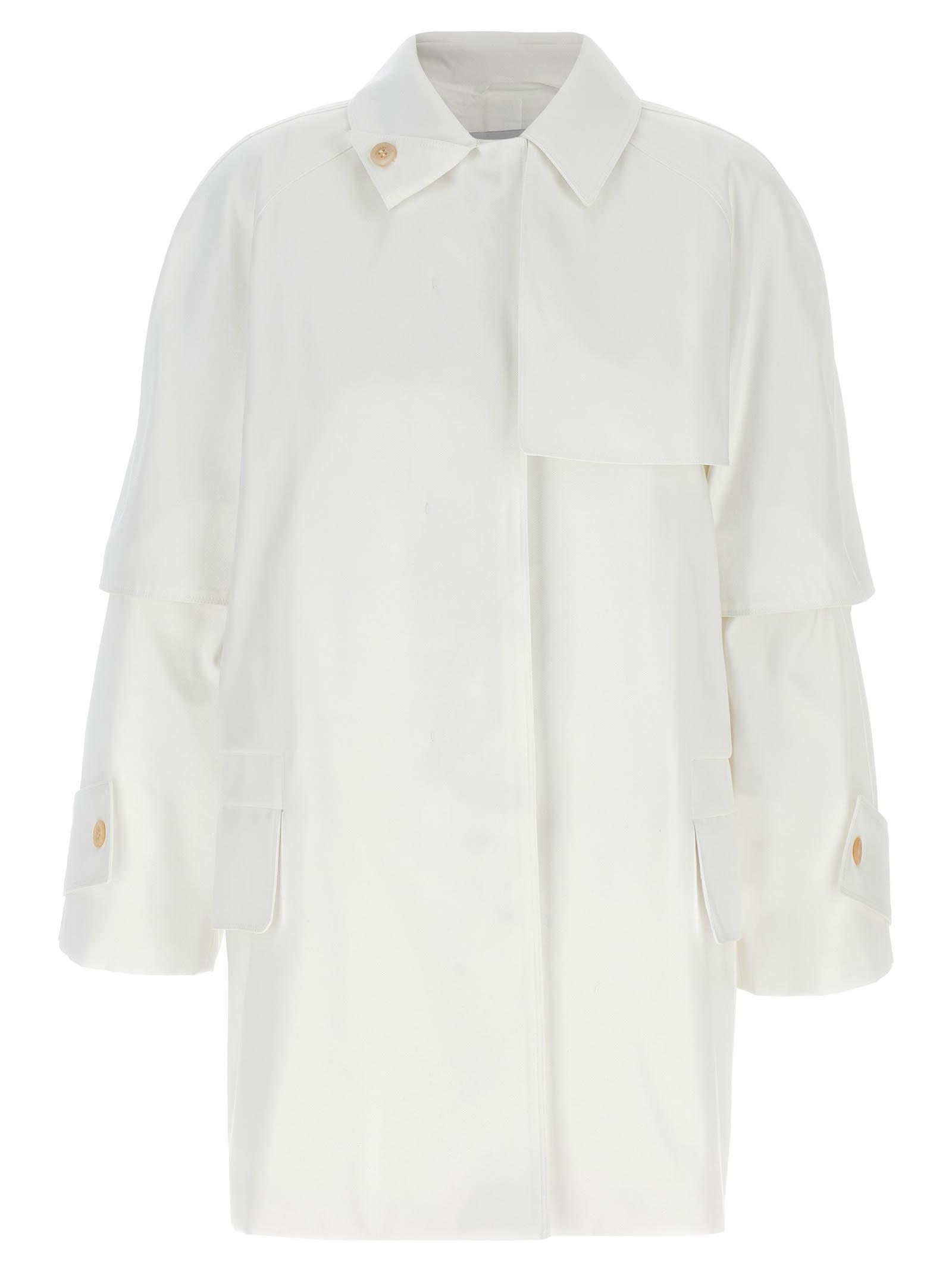 max mara baba white cotton raincoat