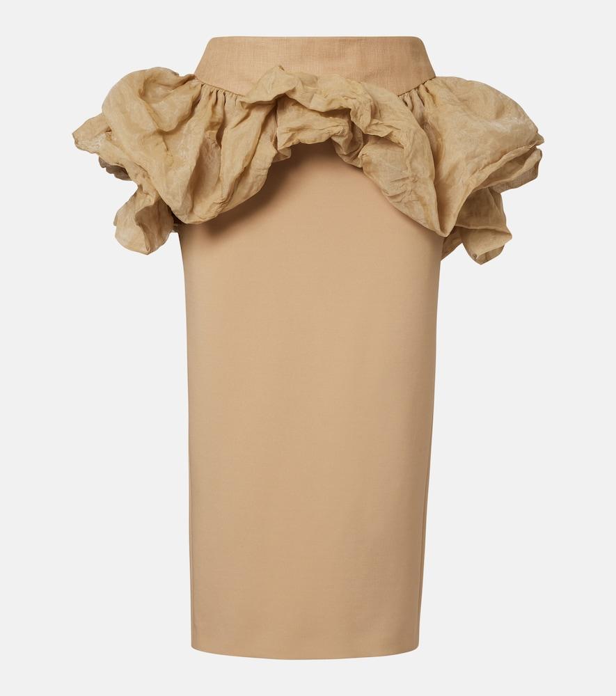 max mara baccano peplum pencil skirt