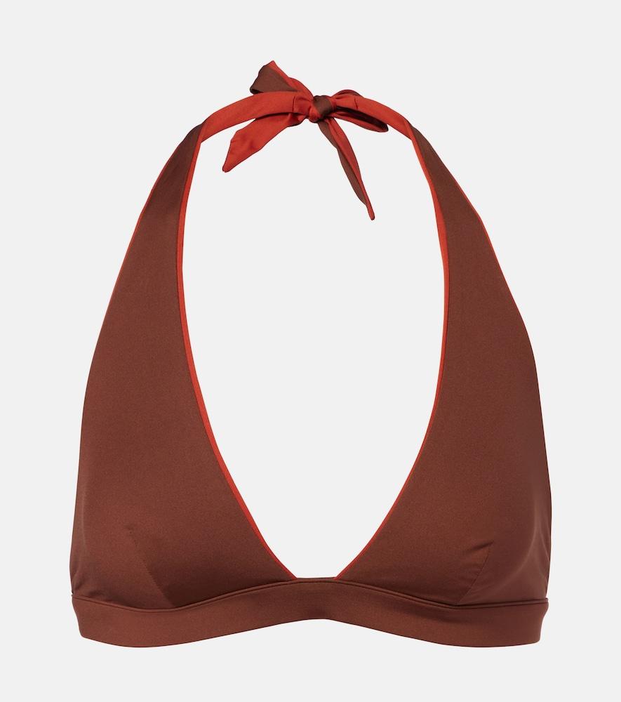 max mara bazia reversible halterneck bikini top