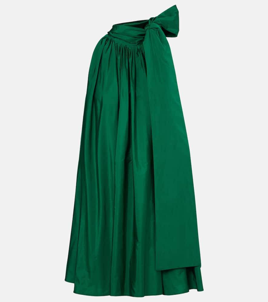 max mara beber halterneck taffeta minidress